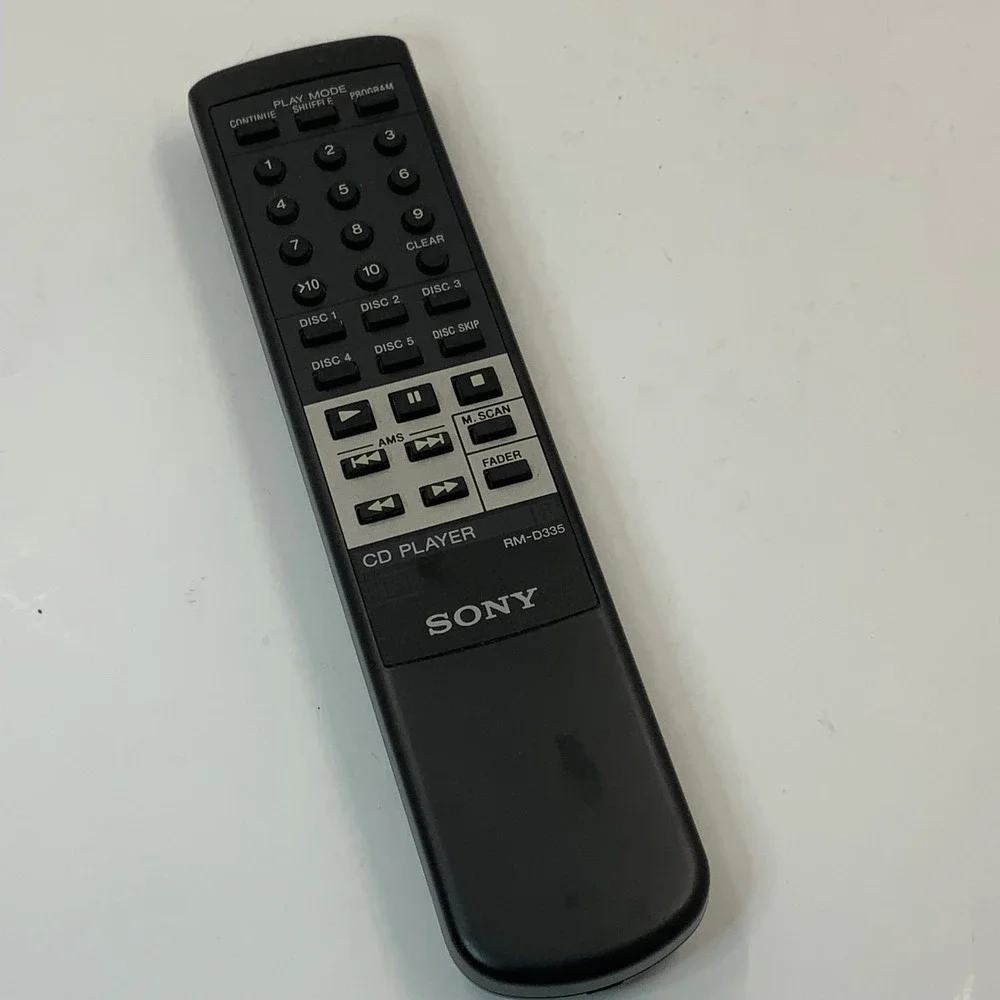 Sony RM-D335 CD Player‎ Remote Control Genuine OEM Black RM D335